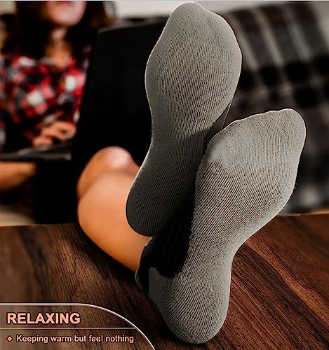 Image of BULLIANT Socks For Women 6Pairs-Womens Athletic Ankle Socks No Show Cushioned for Walking Running-Compression Arch Support