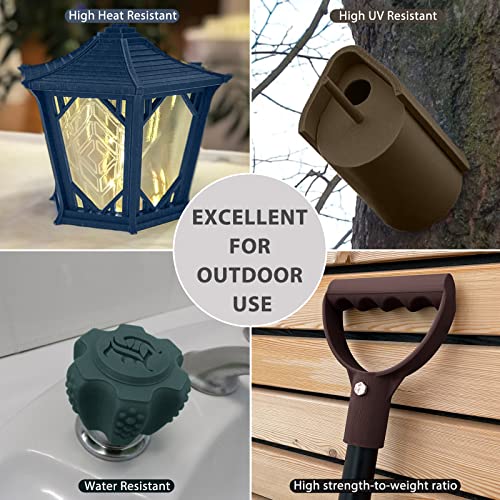 Image of iSANMATE 3D Printer Filament, Colorful Carbon Fiber Filament Bundle, PLA Filament 1.75mm Carbon Fiber Pla(Blue, Army Green, Gold, Brown), High-Accuracy + /- 0.02 mm, 250g x 4 Spool