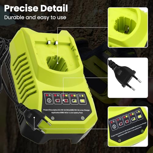 Image of HOCHSTERN P117 Fast Charger Replacement for Ryobi 18V Charger