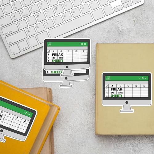 Calcomanías de contabilidad divertidas para personalizar tu laptop y botella de agua 7
