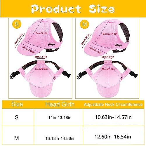 Dog Hats For Large Dogs Dog Sun Hat Dog Hat For Small Medium Dogs Dog Sun Hats With Ear Holes, Dog Baseball Cap Pet Puppy Hat For Summer Dog Visor Caps Dog Bucket Hat (Medium, Pink) #TOP3