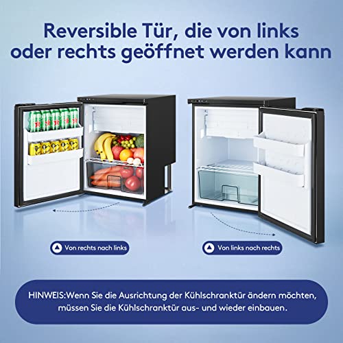 Foto von BODEGA 65L Kompressor Kühlbox, Wohnwagen Kühlbox,Auto Kühlbox, Camping Kühlschrank 12/24V DC, Mit APP-Verbindung, für Outdoor, Camping, Reise, Wohnmobil