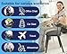 Premium Orthopedic Seat Cushion,X Large Breathable Office Chair Cushion - Enhanced Hip & Tailbone Support,Pressure Relief Sciatica & Leg Relief Let 8+ Hour Sitting Comfort, for Office/Game/Wheelchair