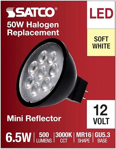 Miniatura 3 de Satco Bombilla LED de inundación MR16 11398-6.5MR16LED40'83012VBLACK (S11398) MR16