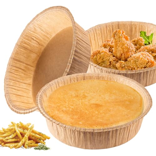 10 moldes desechables de papel para tartas, platos desechables para hornear (6 pulgadas)