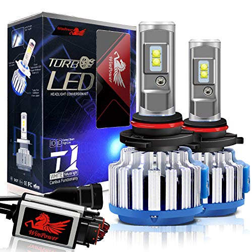 Win Power 9012 LED Headlight Bulbs Conversion Kit HIR2 CREE 70W 7200LM 6000K Cool White+ Canbus-2 Yr Warranty
