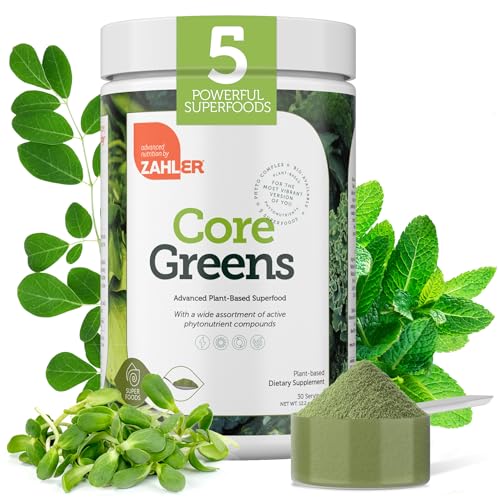 Zahler Core Greens Powder Nutrition Supplements - Superfood Powder - Super Green Juice & Smoothie...