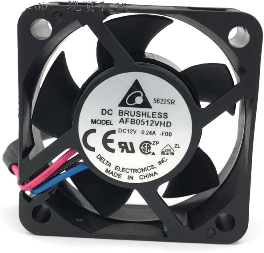 COMPUAE - New Server Inverter Cooling Cooler Fan For Delta AFB0512VHD 5020 12𝖵 0.24A 5CM 3pin AFB0512VHD-FOO