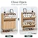 FurSch Fluted Shoe Cabinet Storage for Entryway,Slim Shoe Cabinet with 2 Flip Drawers, Narrow Shoes Rack Organizer (All Natural, 2 Drawers)