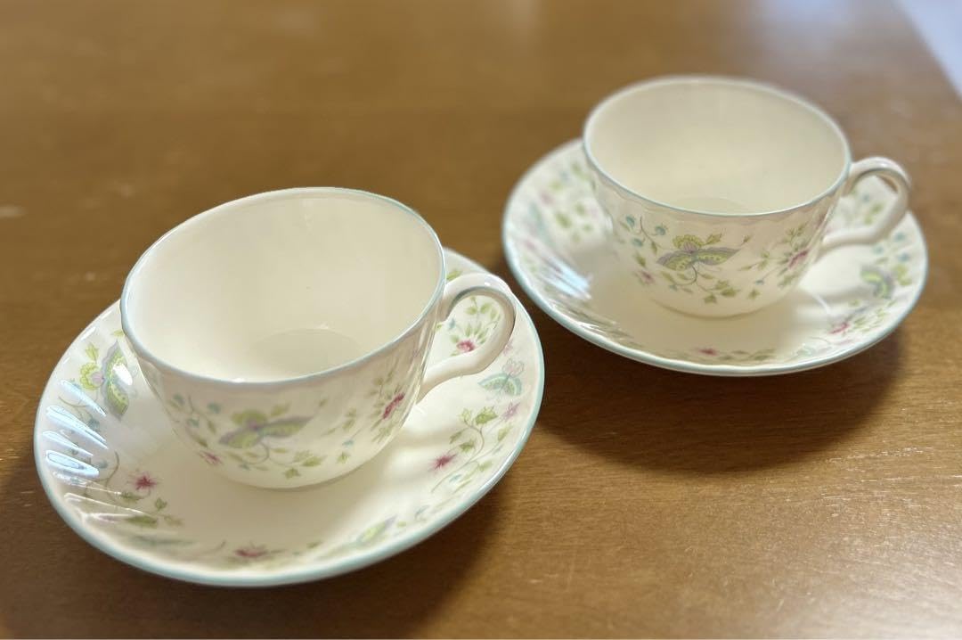 Amazon | ミントン ティーカップ＆ソーサー サマーデイズ 2客 | ノー