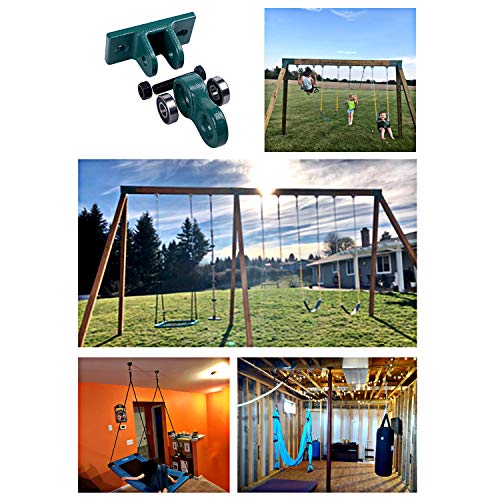 Abusa Heavy Duty Black Swing Hangers Screws Bolts Included Over 5000 Lb Capacity Playground Porch Yoga Seat Trapeze Wooden Sets Indoor Outdoor 2 Pack thumb #6
