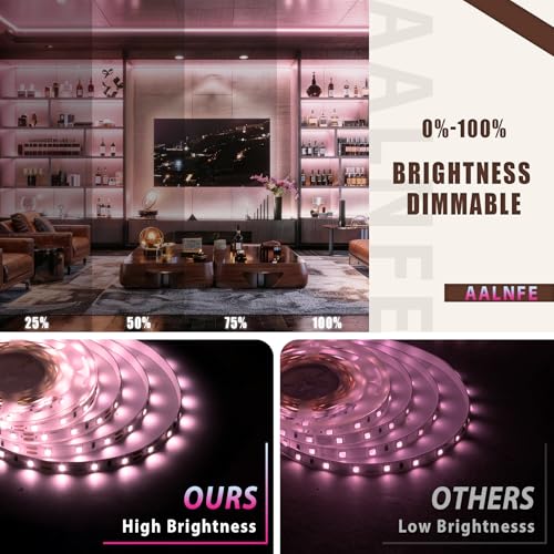 Tira LED flexible rosa de 10 pies con dimmer 24V miniatura 4