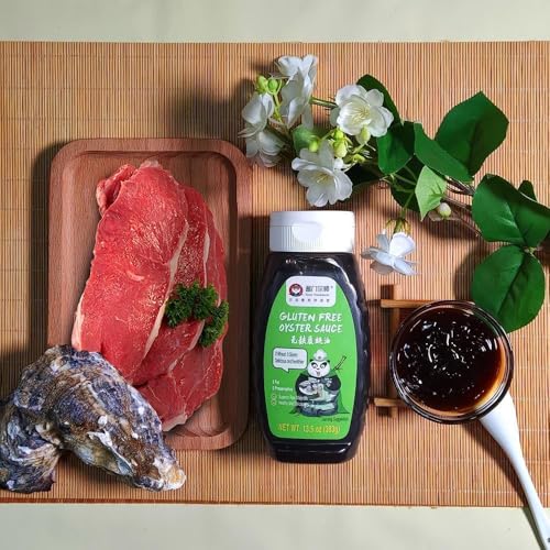 Image of Sauce Grandmaster Pure Oyster Sauce 2-Pack (13.5 oz Squeeze Bottles) - 70% Real Oyster Extract, Gluten-Free. No Preservatives or Added Water. Savory Asian Marinade for Stir Fry, Chicken, Beef & Burger