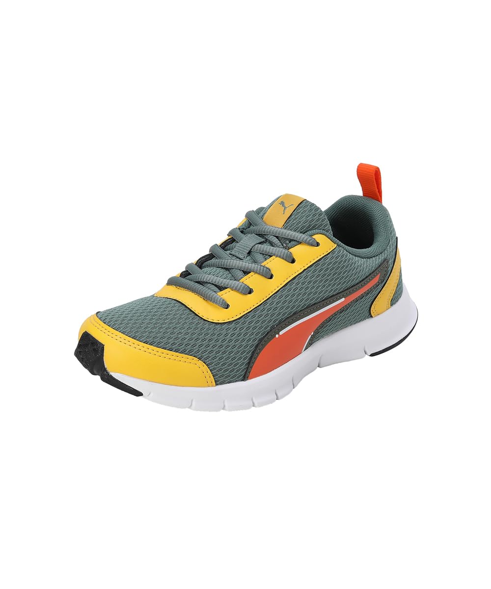 Puma Unisex-Kid Racer JR V1 Eucalyptus-Rickie Orange-Yellow Sizzle Sneaker - 6 UK (38882304) (B0CBPZ6BP5) Amazon Price History, Amazon Price Tracker