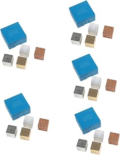 Toyvian 5 Conjuntos De Equipamentos De Densidade De Material Elemento Químico Bloco De Densidade Cubos De Cobre Blocos De Metal De Potássio Blocos De Ferro Criança Folha De Cobre Cobre