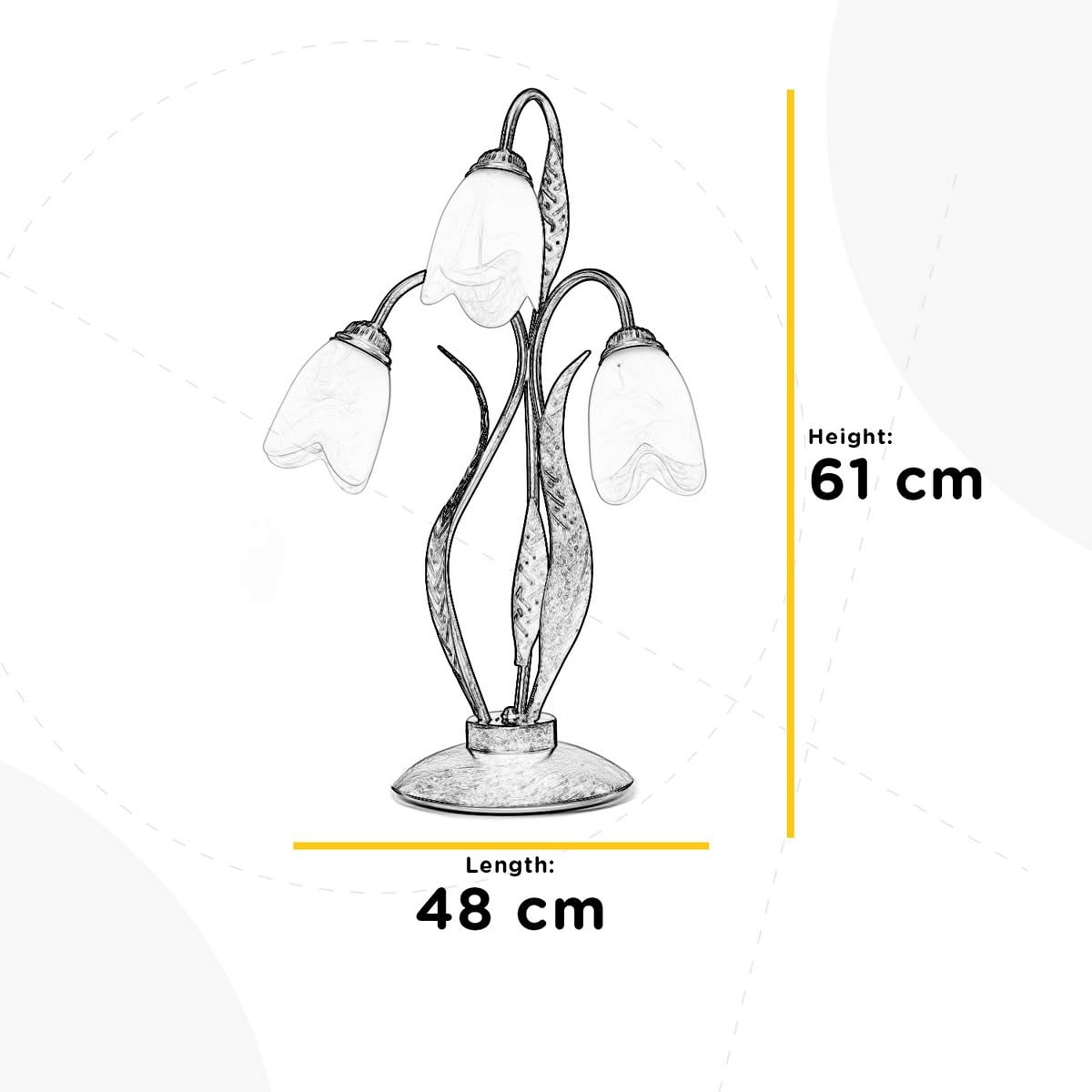 ONLI - Lámpara de mesa - Fabricada en hierro forjado