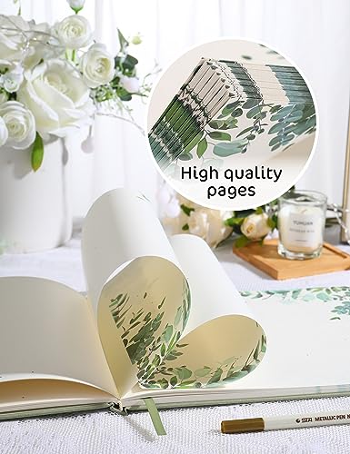 Image of molekaus Wedding Guest Book Hardcover 8 inch x 10 inch,100 Pages