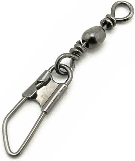 Test 8kg Cross Lock Swivel Fishing Tackle Fly Rings Coast Lock Snap Solid Ring Rolling Coastlock Sea Hooks Lures Ball Bearing FY004-12