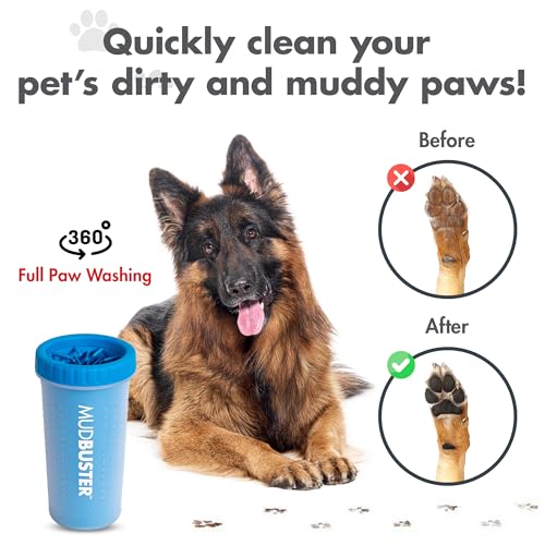 Limpiador de patas de perro para días de lluvia y paseos Dexas MudBuster grande 4