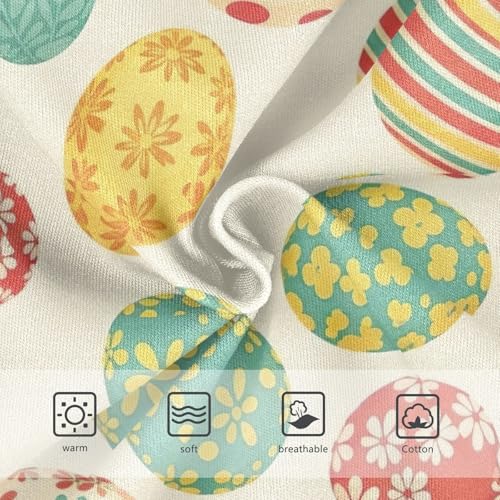 Colorful Easter Eggs Underwear for Girls, Toddler Girl Briefs, Girls Cotton Underwear, 2–8 Years3