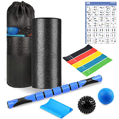 High Density Foam Roller Set - 10 in 1 Foam Roller with Muscle