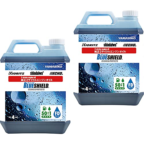 Amazon | 【2本セット】やまびこ 純正 2サイクルオイル 4L ブルー
