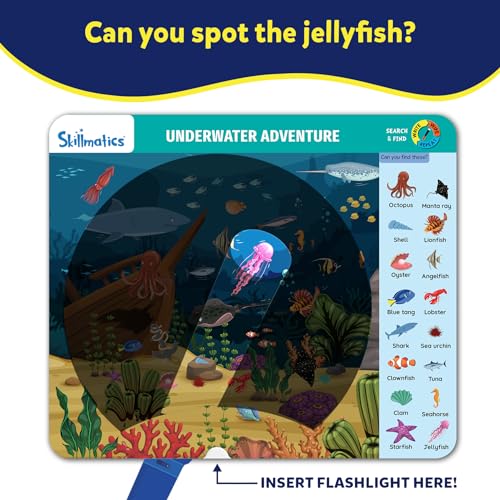 Image of Skillmatics Preschool Learning Activity - Search and Find, Flashlight Magic