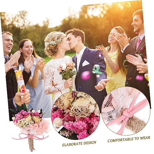 Boutonniere floral mini vintage para boda miniatura 4