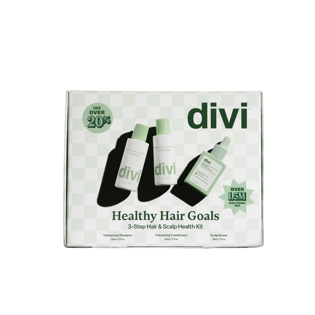 Healthy Hair Goals Bundle - 30ml Hair Serum, 2 Fl Oz Volumizing Shampoo, & 2 Fl Oz Volumizing Conditioner