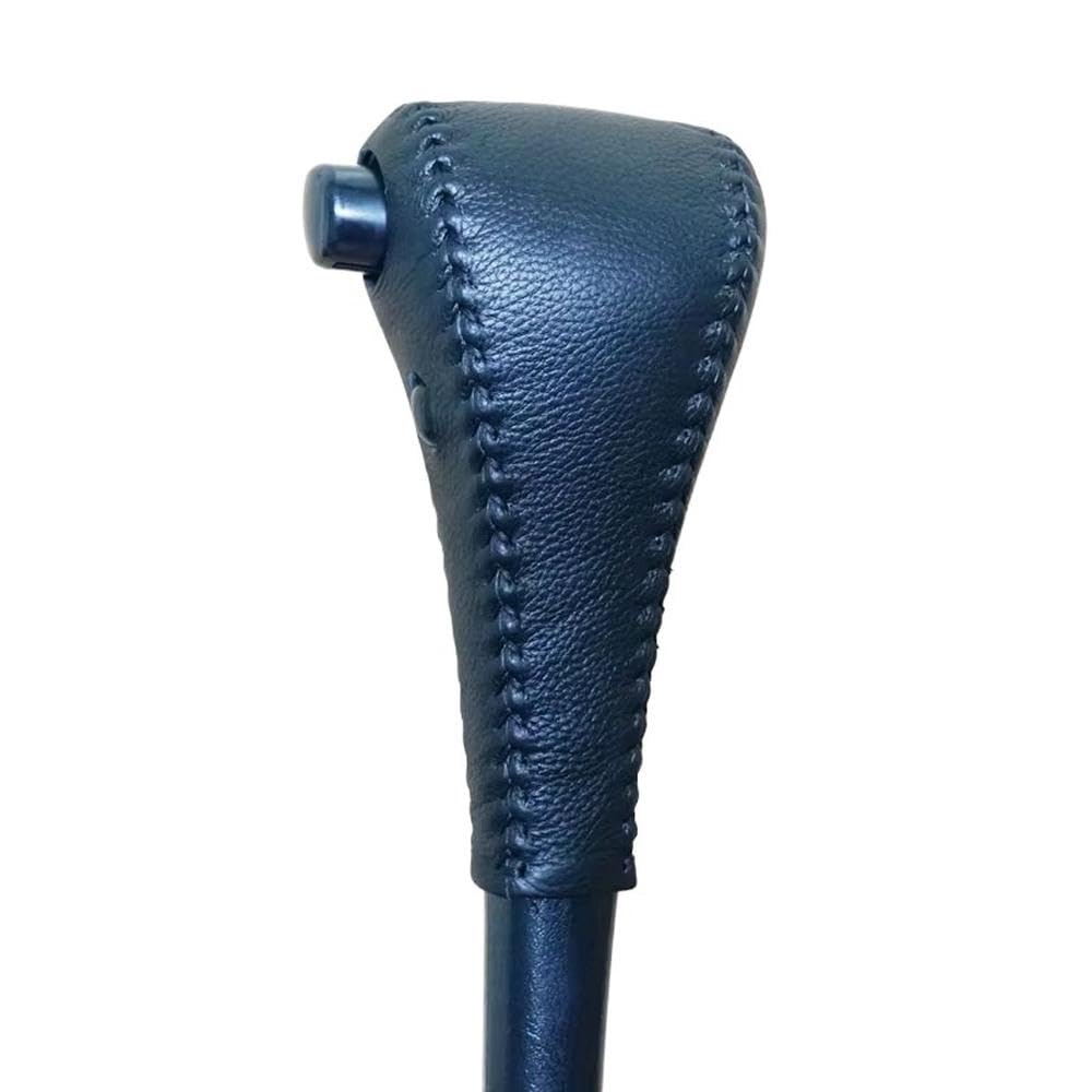YDXHERTA Real Leather Automatic Gear Shift Knob Cover for Toyota Rav4 2001 2002 2003 2004 2005 Auto Parts(Black)