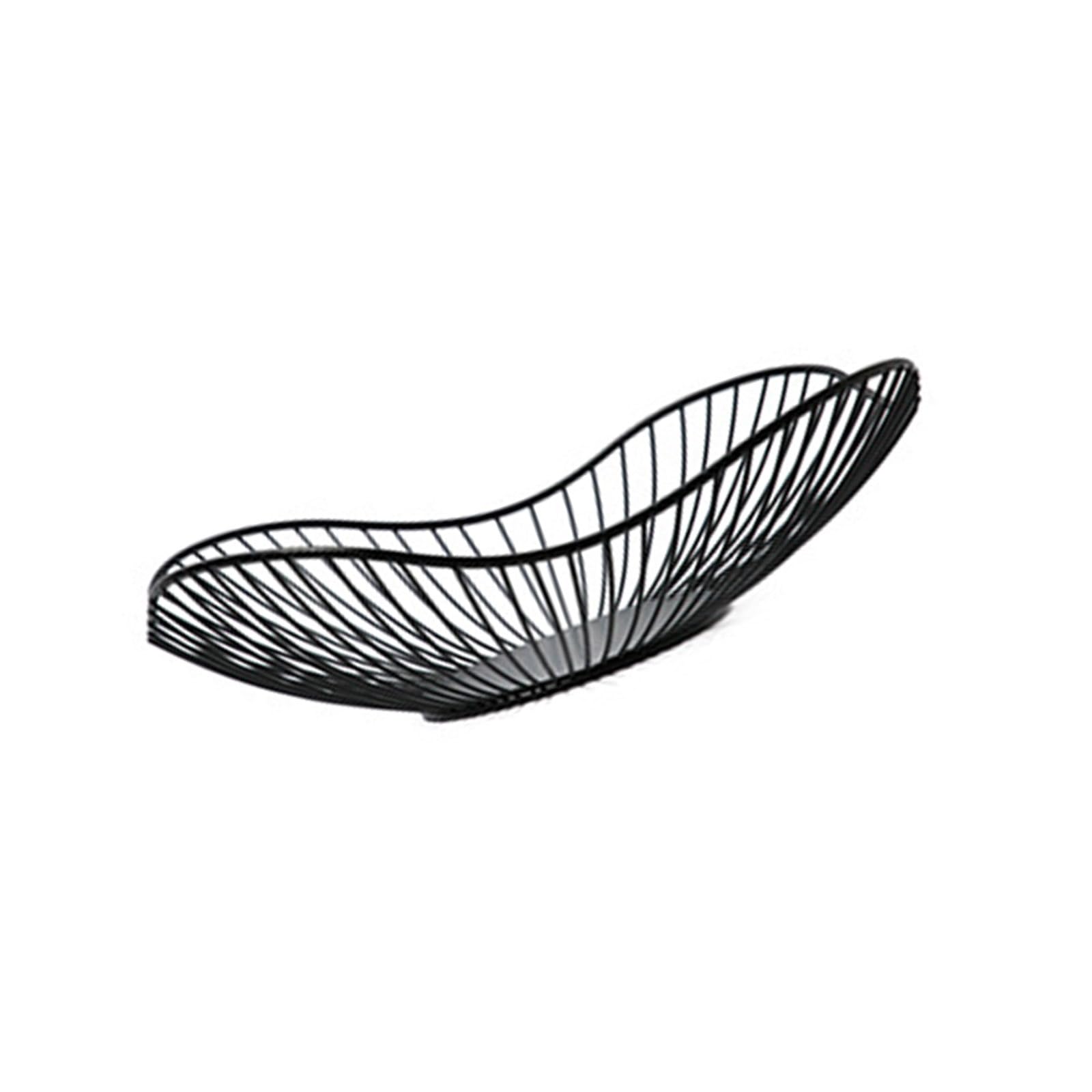 yanwuwa Fruit Basket Metal Wire Storage Bowl Elegant Serving Modern Snacks Plate Home Decoration Accessories Home Decoration Basket