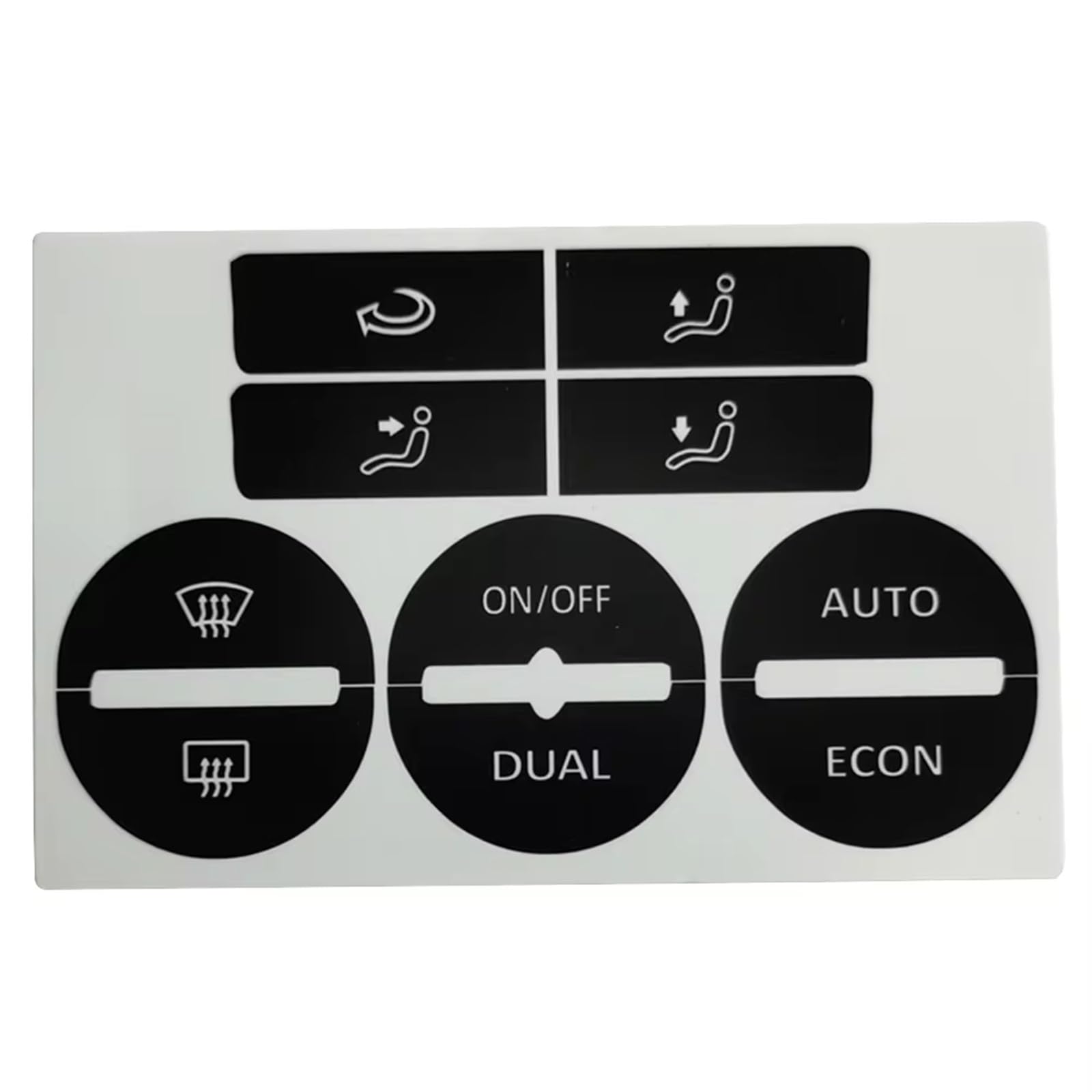 Dash Button Sticker Compatible with Golf for Mk5 2004 2005 2006 2007 2008 Car Center Console A/C Climate Control Button Worn Repair Kit Decals Stickers