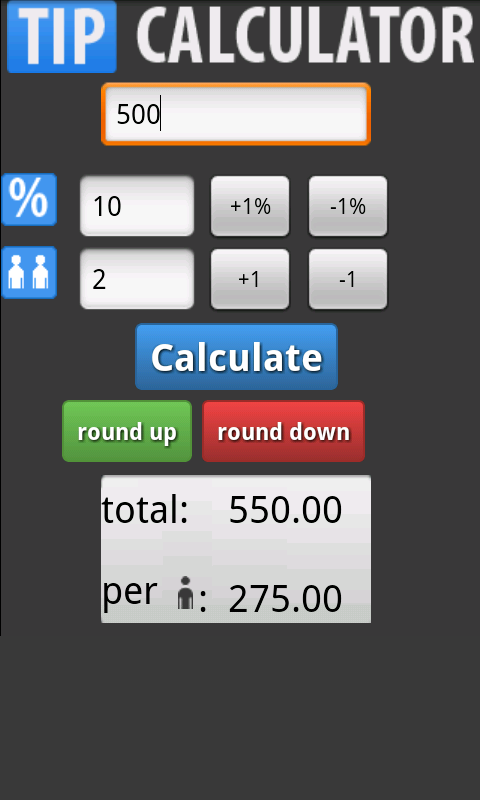 Tip Calculator - App on Amazon Appstore