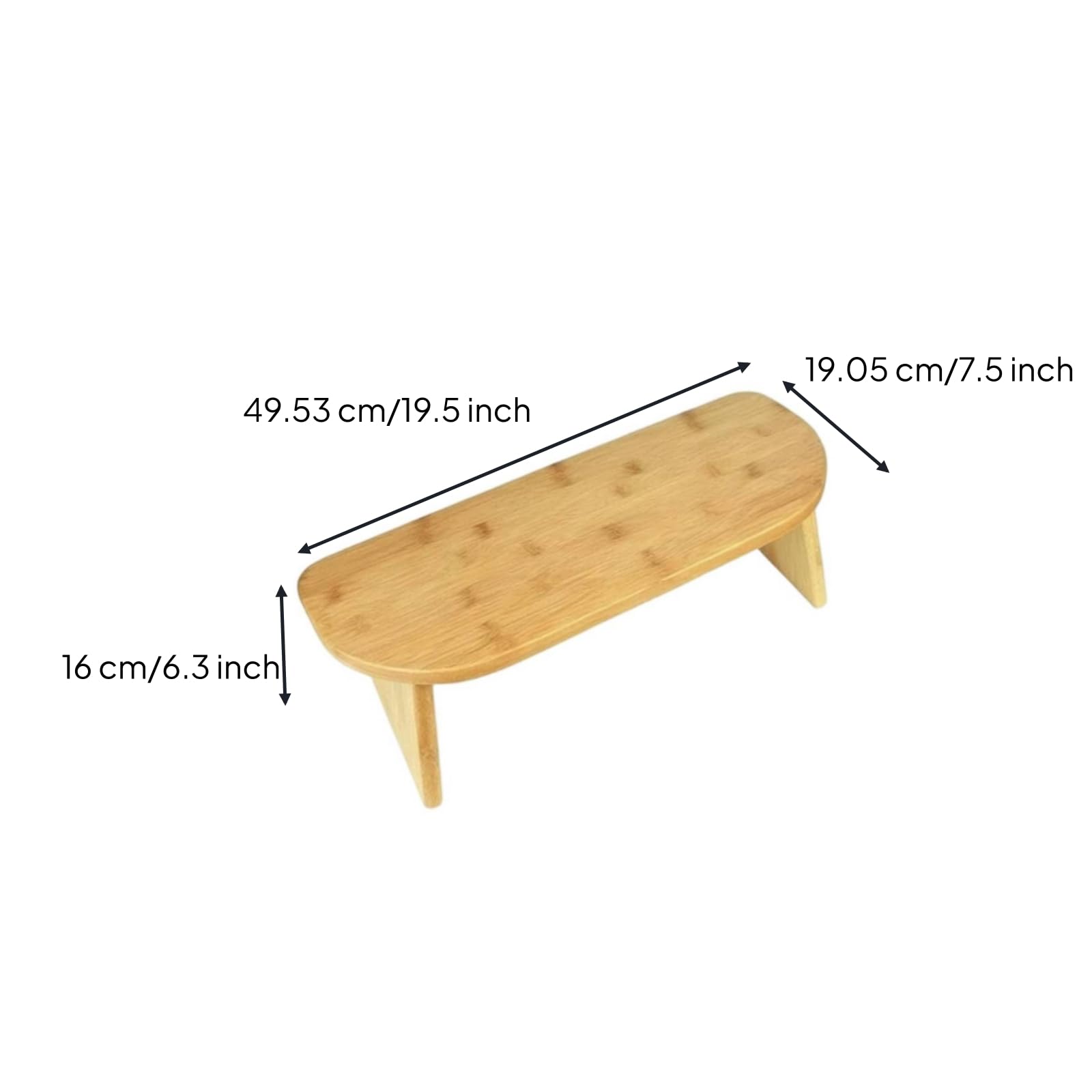 rockible Banco Meditación Resistente | Sostenible, Banco Estiramiento, Mueble, para Casa, Meditadores