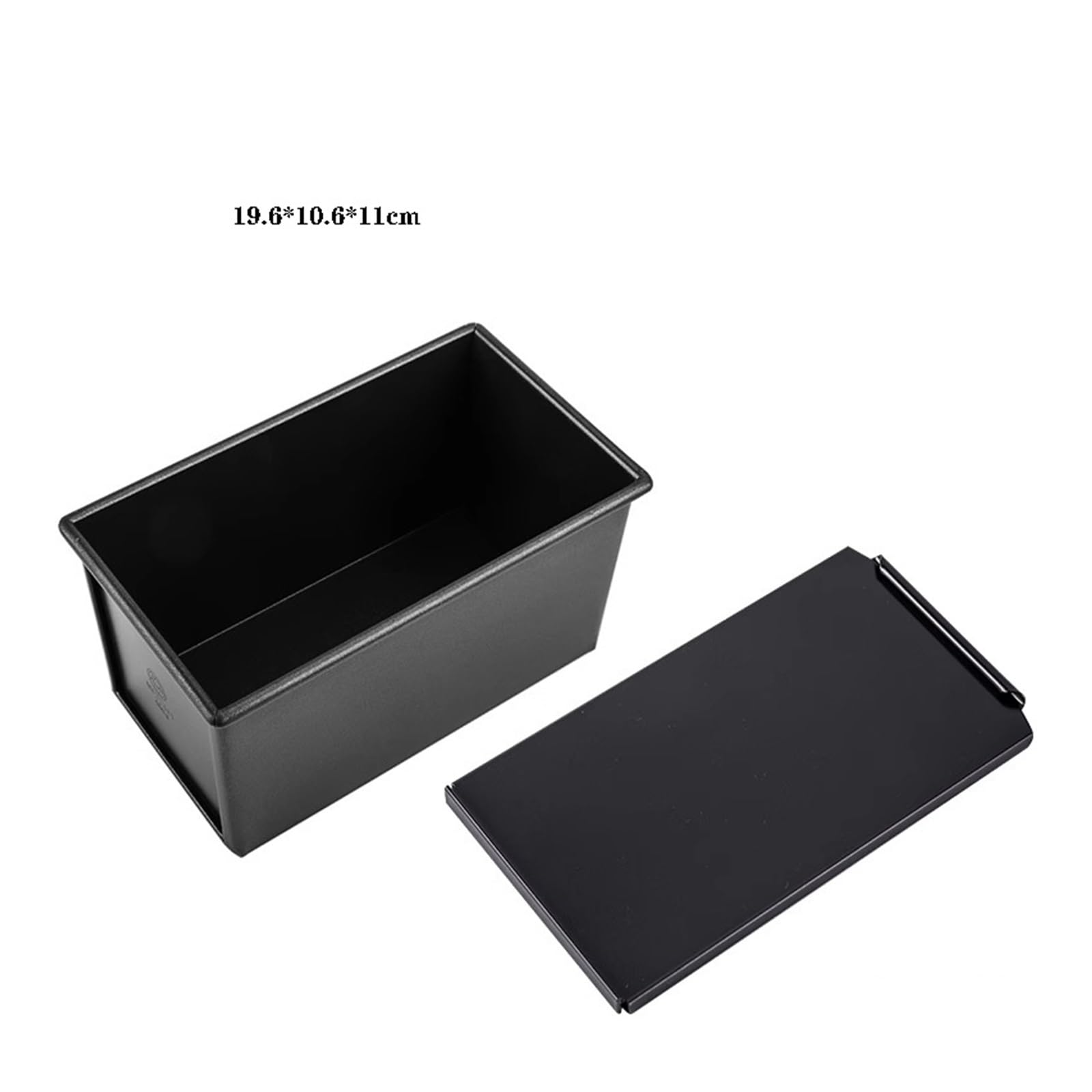 Molde for Pan de aleación de Aluminio con Tapa, Antiadherente, Caja Cuadrada for Tostadas, for Hornear Pan, Capacidad de Masa de 1 Libra(B)