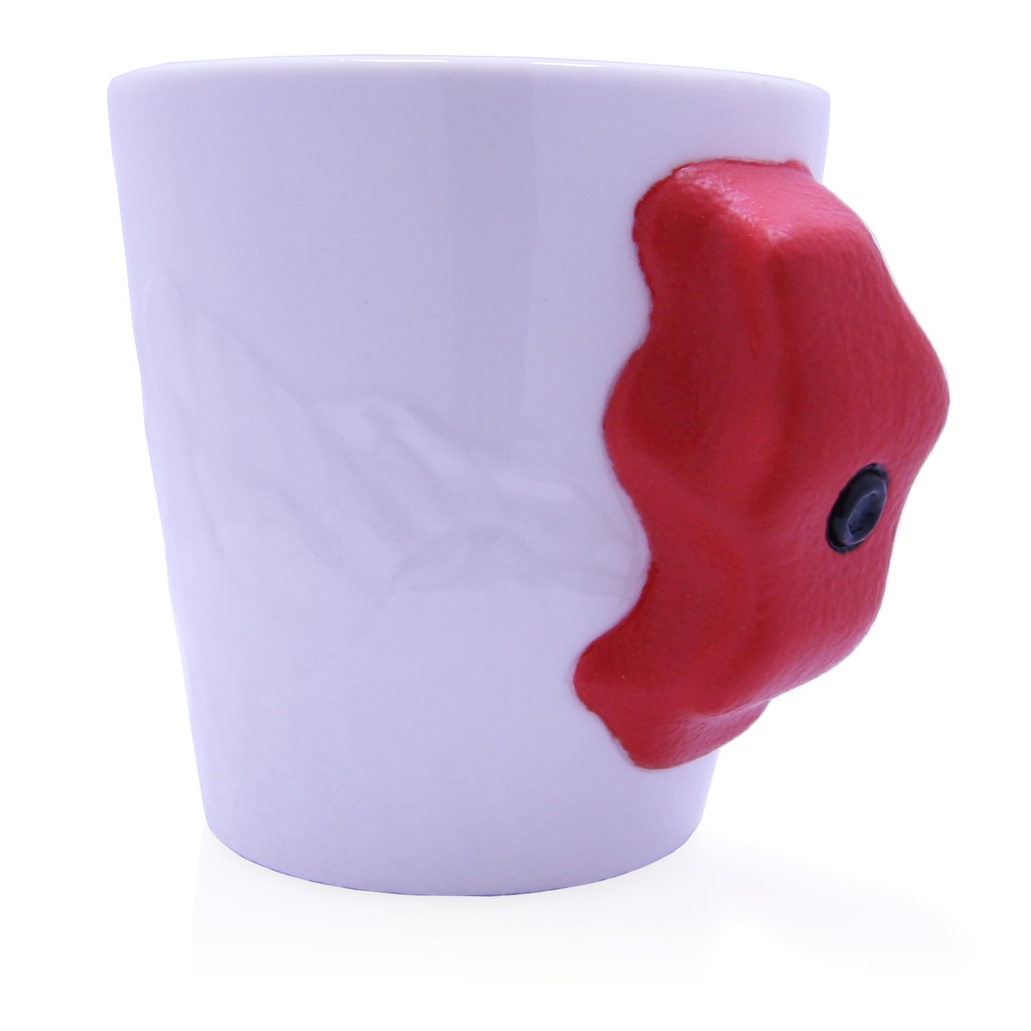 Climbyes Rock Climbing Mug (Red) 16 oz, Fun Rock Climbing Gift, Crimp or Pinch Hold Mug, Grip Mug