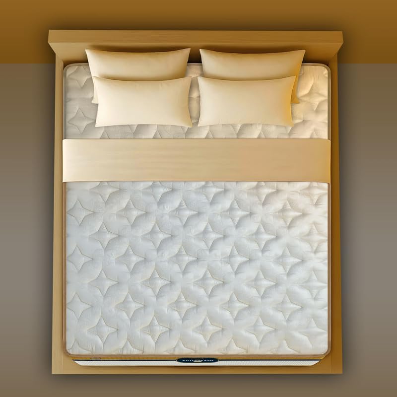 Image of Springfit Autograph Pulse Mattress with Aerosleep Memory Foam & 5 Zone Natural Latex and Pocket Spring | 7 Inches Queen Size (72x66x7) | Soft | GOLS Certified