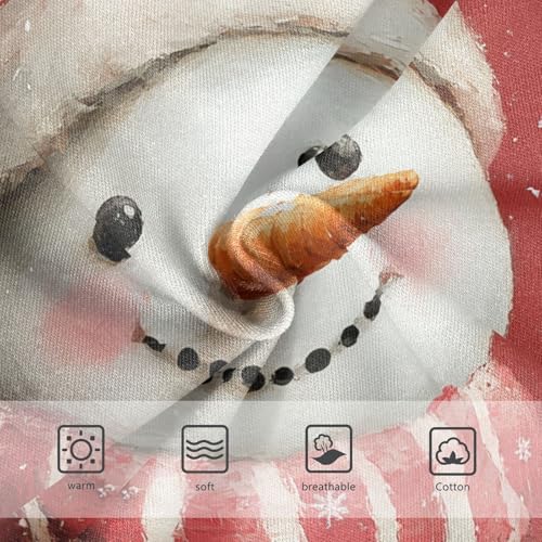 Cute Snowman Christmas Red Panties Little Girl Girls Underwear Toddlers Cotton Animal Briefs Girls Undies 2t3