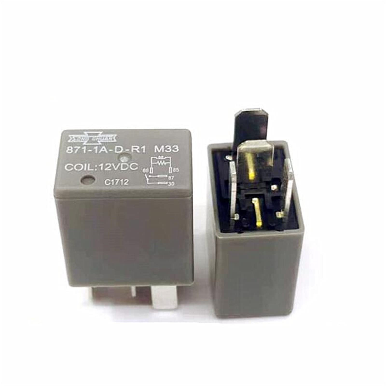 VDOQTLJT Relay 871-1A-D-R1 M33 871 1A D R1 8711ADR1M33 12VDC DC12V 12V 4PIN auto