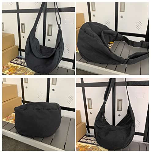 Canvas Crossbody Bag for Women and Men Trendy Messenger Bag Casual Shoulder Bag Weekend Shopping Work2