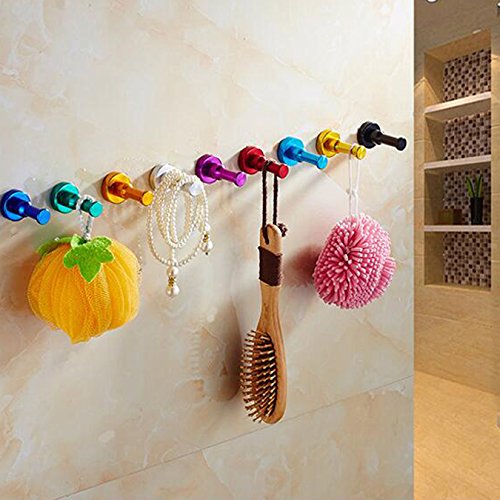 UOOOM 4 pcs Gancio da Parete Singolo Bagno Cucina