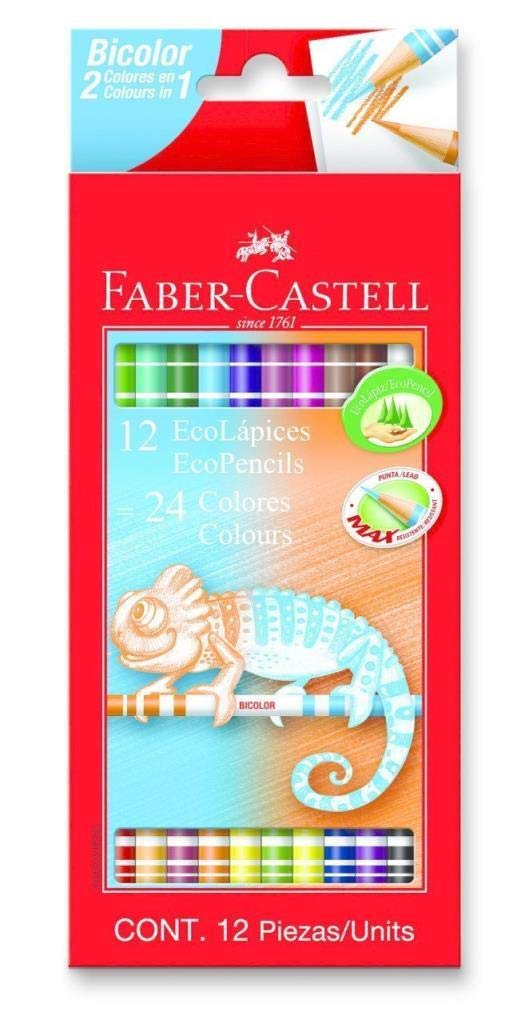 Faber-Castell Lápiz de colores bicolor, 24 colores
