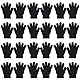QKURT 12 Paare von Kinderhandschuhe, Magische Stretch Handschuhe Voller Finger Kinder Handschuhe für 5~13 Jahre alte Kinder Mädchen Jungen
