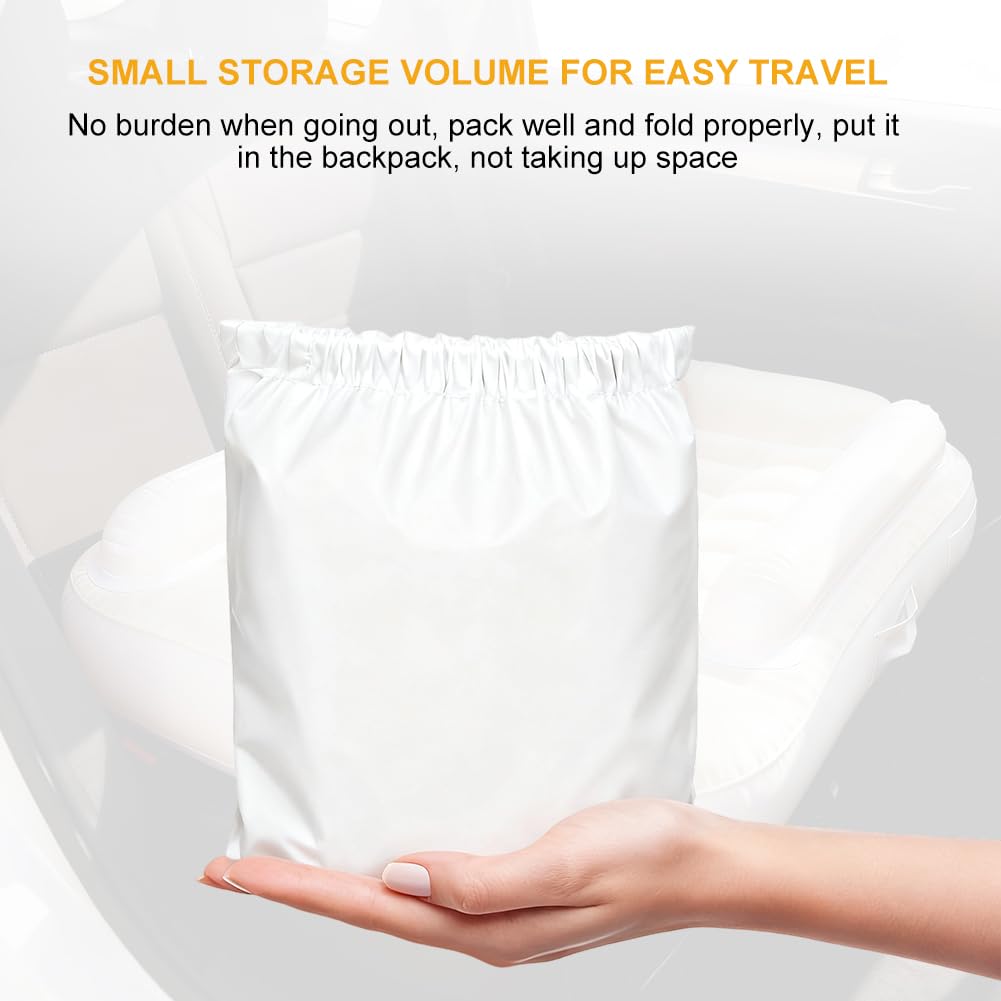 Cama Inflable para avión para niños pequeños, Almohadilla Extensible para sillas de avión portátiles para bebés, Cama de Viaje para niños pequeños, Silla de Seguridad Inflable para Coche para niños