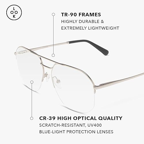 Miniatura 3 de LOOK OPTIC Muse Reader - Elegantes gafas de lectura unisex, con calidad de prescripción (aumento completo, no progresivos)