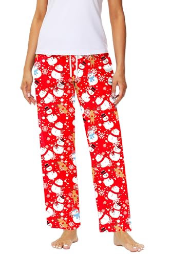 Remimi Womens Halloween Pajama Pants Wide Leg Pj Bottom Drawstring Sweatpants3