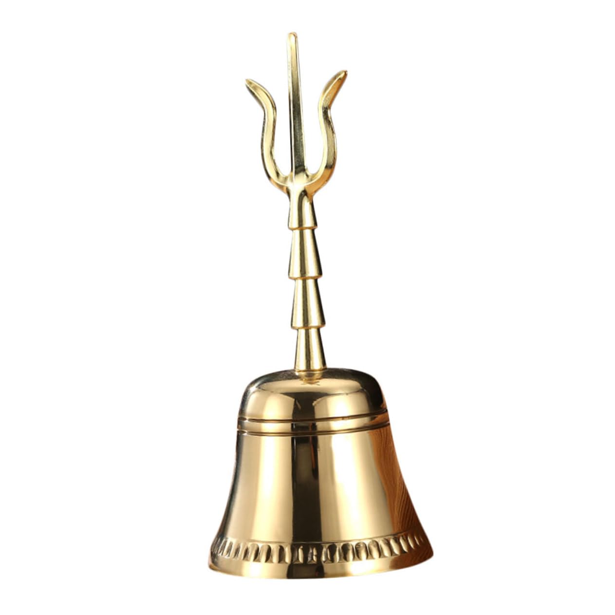 VICASKY Retro Bell Decor Handbell Craft Buddhist Meditation Bell for Home Decorative Bell for Ceremony Supplies