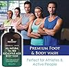 ALL-Natural-Tea-Tree-Body-Wash-Fights-Body-Odor-Athletes-Foot-Jock-Itch-Nail-Issues-Dandruff-Acne-Eczema-Yeast-Infection-Shower-Gel-for-Women-Men-Eucalyptus-Aloe-Skin-Cleanser-16-fl-oz ALL Natural Body Wash - Fights Body Odor, Athlete’s Foot, Jock Itch, Nail Issues, Dandruff, Acne, Eczema, Shower Gel for Women & Men, Skin Cleanser -16 fl oz (Tea Tree Eucalyptus)