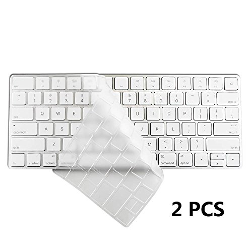 COOSKIN®2pcs Magic Keyboard Protector Skin Cover for Apple 2015 New Wireless Keyboard US Version Ultra Thin Clear Soft TPU Type