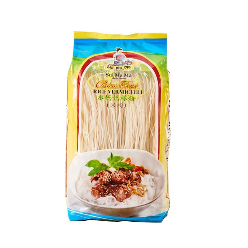 Vietnamese rice vermicelli, Authentic Thai Rice Noodle Sticks for Traditional Asian Dishes | Non-GMO, Gluten-Free, Kosher for Passover | Perfect for Stir Fry, Soups, and More